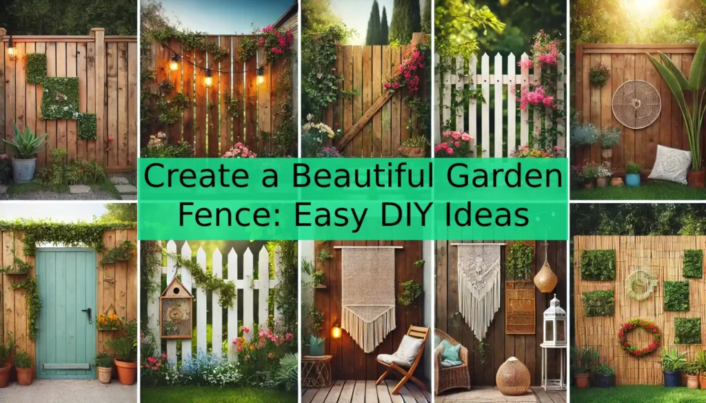 Create a Beautiful Garden Fence: Easy DIY Ideas