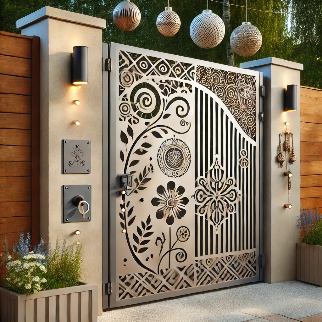 Creative Gates and Decorative Touches